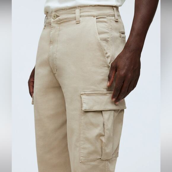 NWT Madewell Pale Pewter Straight Cargo Pant: COOLMAX® Edition 36x32 - Picture 3 of 9